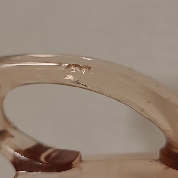 Vintage Pink Depression 2 Handled Glass - Picture 12 of 16